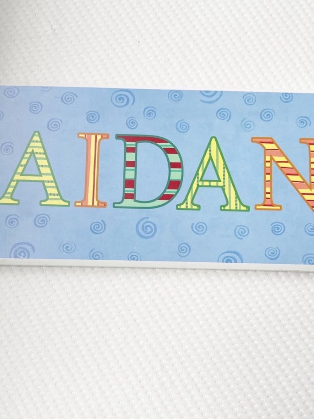 Personalized Blue Name Wall Plaque - Aidan